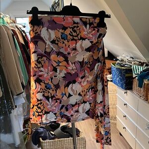 Floral Mini Skirt - Multicolor